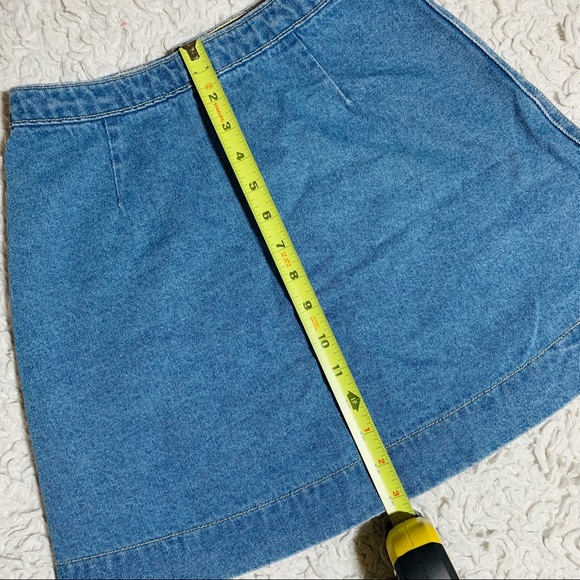 AA Denim Button-Up Mini Skirt - Picture 4 of 6
